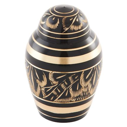Abel Funeral Urn Midnight Ornate Small