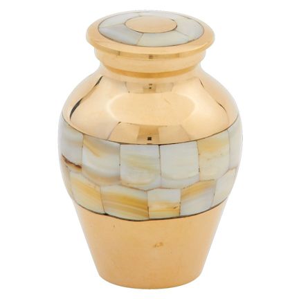 Abel Funeral Urn Mother of Pearl Small